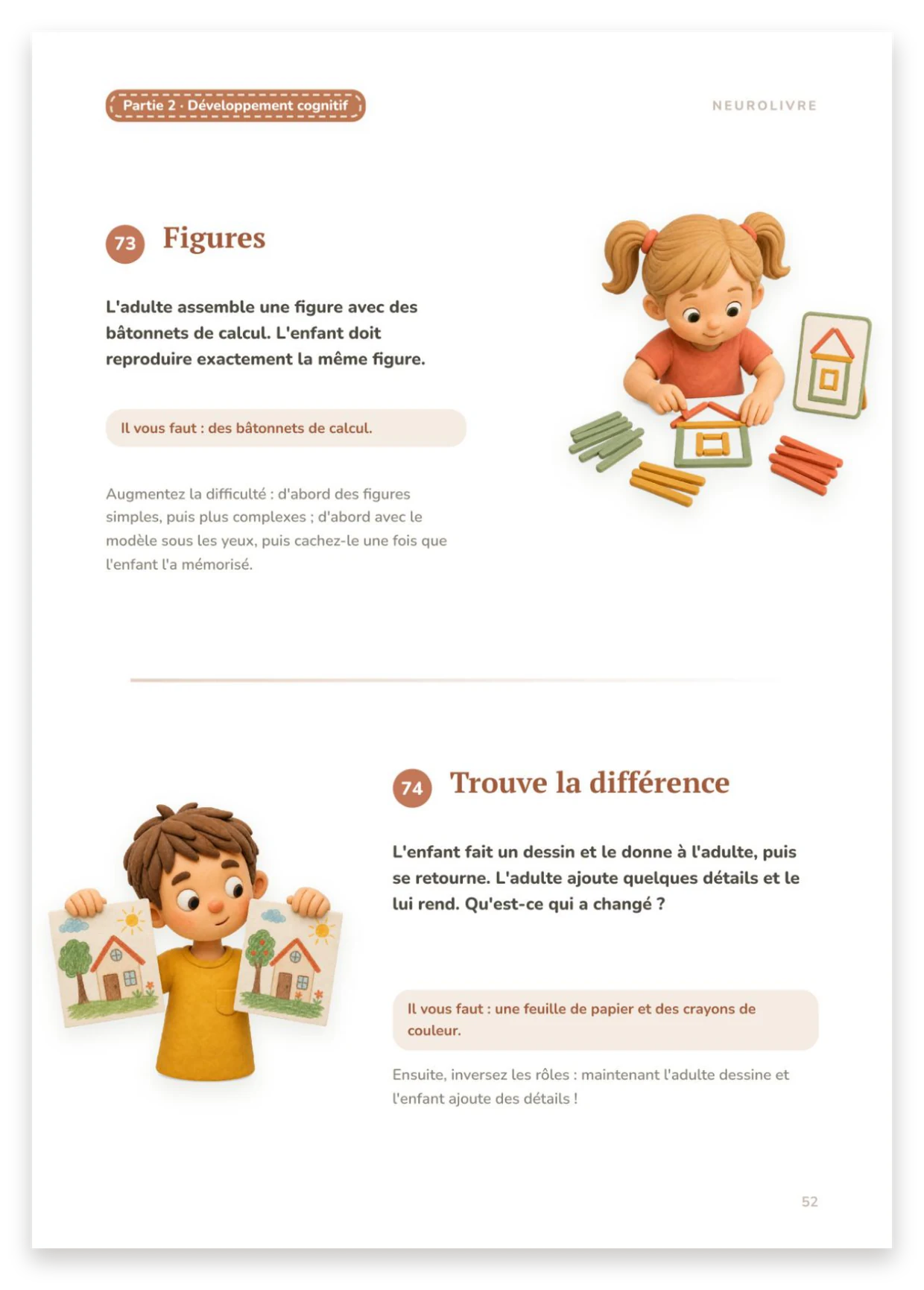 Formes et Trouvez la différence